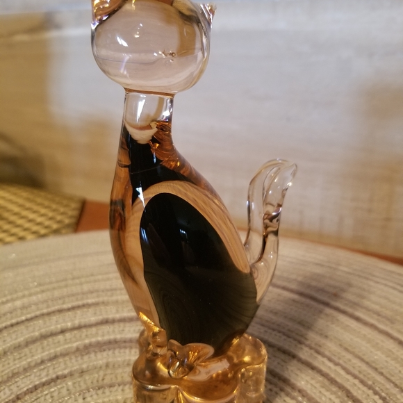 Vintage blown glass art cat - Picture 5 of 7